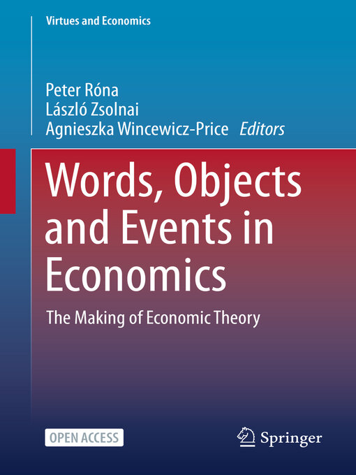 Title details for Words, Objects and Events in Economics by Peter Róna - Available